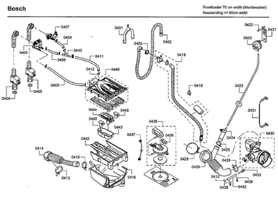 Pump Diagram and Parts List for WFVC544CUC 26 Bosch Washer