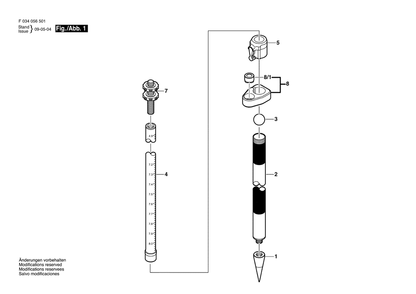 Diagram Diagram and Parts List for 4408MA F 034 056 500 Bosch Tool Stand & Cart