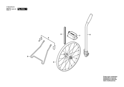 Part Location Diagram of 2610A15772 Bosch Tool CLIP SET