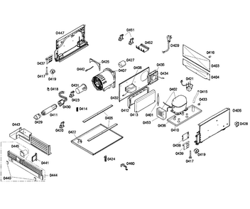 Compressor Diagram and Parts List for T18ID80NLP 33 Thermador Freezer