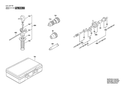 Part Location Diagram of 1612025038 Bosch Auxiliary Handle