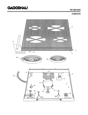 Part Location Diagram of 00436605 Bosch HILIGHT HOTPLATE