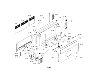 Vent System Diagram and Parts List for UCV245DS-01  Thermador Range Hood