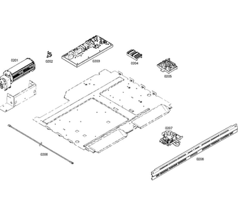 Pcb's Assy Diagram and Parts List for HBL3450UC 01 Bosch Wall Oven