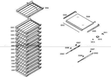 Part Location Diagram of 00681433 Bosch SHELF