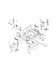 Base Diagram and Parts List for SHI6806UC 11 Bosch Dishwasher