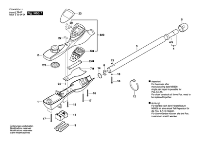 Part Location Diagram of 2610A06392 Bosch Tool 4-40 X 1/4 HEX SOC BUTTON HEAD