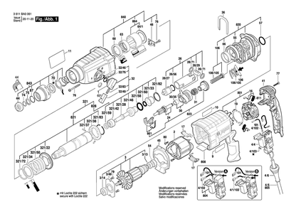Part Location Diagram of 1615500428 Bosch Housing Cover