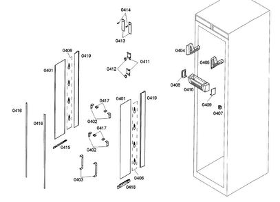 Lighting Diagram and Parts List for T24IR70NSP 11 Thermador Refrigerator