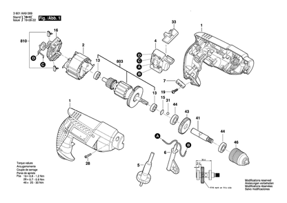Part Location Diagram of 160720034A Bosch Switch