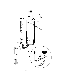 Part Location Diagram of 9000278 Bosch Water Heater Pilot Tube Assembly 9000278