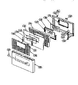 Oven Door Diagram and Parts List for PRSE366  Thermador Range