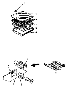 Section 8 Diagram and Parts List for SGCV36G02  Thermador Cooktop
