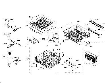Spray arm/racks Diagram and Parts List for SHX863WD5N 10 Bosch Dishwasher