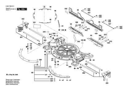 Part Location Diagram of 1609B04487 Bosch Tool DETENT PLATE