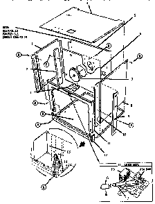 Part Location Diagram of 00485576 Bosch OVEN CAVITY