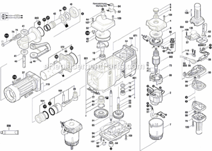 Part Location Diagram of 1614614009 Bosch Tool COMPRESSION SPRING