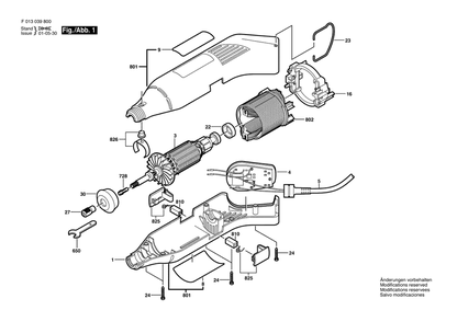 Diagram Diagram and Parts List for 398 F 013 039 807 Bosch Laser Level