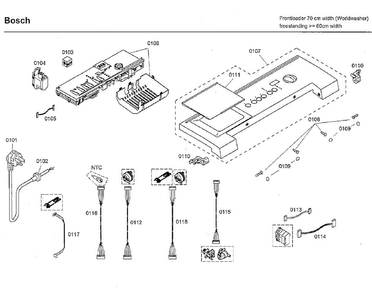 Part Location Diagram of 00609227 Bosch CABLE HARNESS