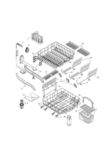 Racks Diagram and Parts List for SHU5312UC 06 Bosch Dishwasher