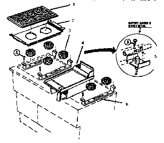 Body Diagram and Parts List for GCR486GD  Thermador Range