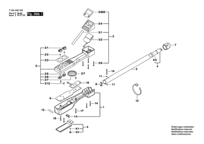 Diagram Diagram and Parts List for MT102 F 034 K82 302 Bosch Miscellaneous