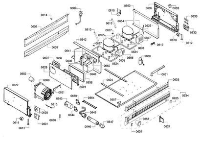 Compressor Diagram and Parts List for T36IT71NNP 34 Thermador Refrigerator