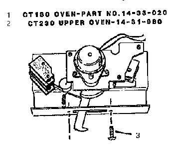 Motorized Latch Assembly Diagram and Parts List for CT130  Thermador Wall Oven