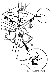 All Models Diagram and Parts List for EIICV30  Thermador Cooktop