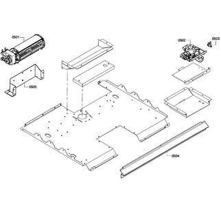 Fan Cooling Diagram and Parts List for HBN5650UC 08 Bosch Wall Oven