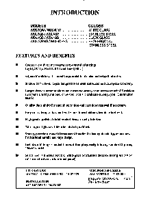 Introduction Diagram and Parts List for WD27QB  Thermador Warming Drawer