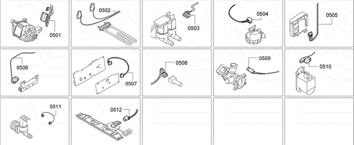 Harness Assy Diagram and Parts List for WAP24202UC 11 Bosch Washer