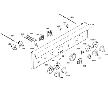 Part Location Diagram of 00621393 Bosch KNOB-TEMPERATURE