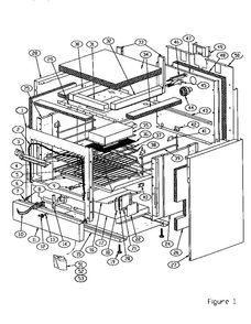 Body Diagram and Parts List for GCRG304  Thermador Range