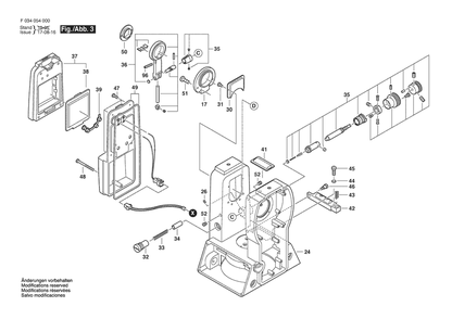 Section 3 Diagram and Parts List for 56-DGT10 F034054300 Bosch Miscellaneous
