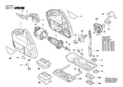 Part Location Diagram of 2604460243 Bosch Power Supply Cord Gb 230v 2,65m 2 X 1,0mm H05 Vv-F