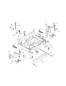 Base Diagram and Parts List for SHU3305UC 12 Bosch Dishwasher