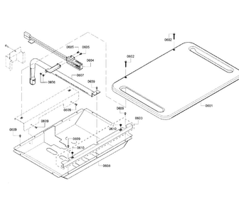 Burner-bake Diagram and Parts List for HGI8054UC 03 Bosch Range