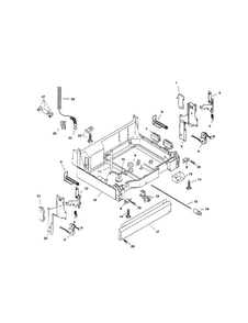 Base Diagram and Parts List for SHI6805UC 11 Bosch Dishwasher