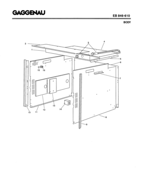 01 - BODY Diagram and Parts List for EB846-610  Bosch Range