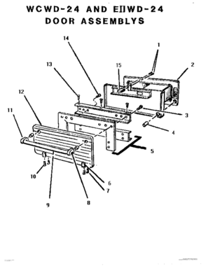 03 - DOOR ASSEMBLY Diagram and Parts List for EIIWD24  Bosch Cooktop