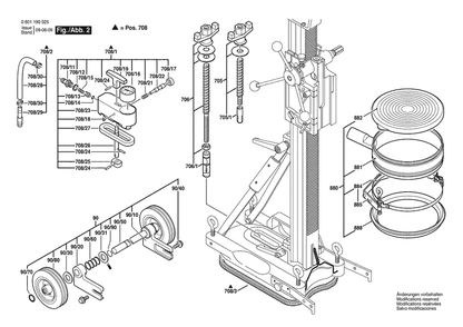 Part Location Diagram of 2609390314 Bosch Seal Kit