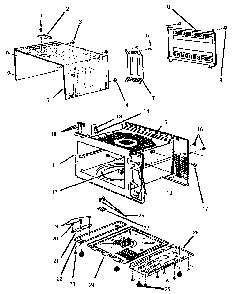 Section 6 Diagram and Parts List for MB245  Thermador Microwave
