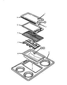 Griddle Diagram and Parts List for GSC30CVWC-01  Thermador Range