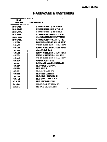 Hardware And Fasteners Diagram and Parts List for CGBD48RSBX  Thermador Grill
