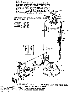 Replacement Parts Diagram and Parts List for 153337211  Kenmore Water Heater
