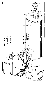 Replacement Parts Diagram and Parts List for 15333683  Kenmore Water Heater