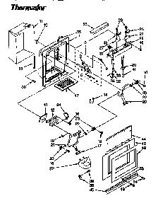 Dispenser & Front Diagram and Parts List for TSS48DAW-06  Thermador Refrigerator