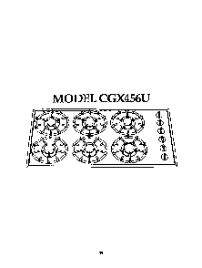 Cooktop Diagram and Parts List for CGX456U  Thermador Cooktop