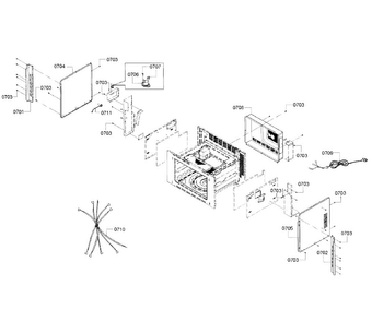 Electrical Diagram and Parts List for HMC80151UC 01 Bosch Microwave
